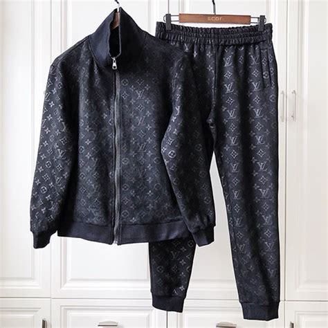 louis vuitton print sweatpants|Louis Vuitton velour tracksuit.